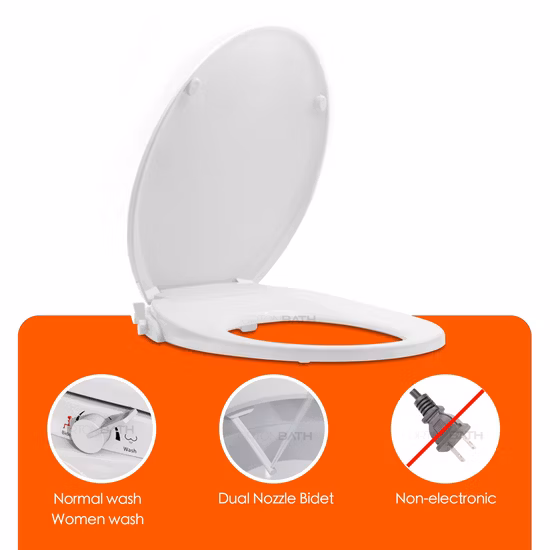 Self-Clean Cold Water Women Care Front Wash Mechanical Manual Non-Eletrotronic Health Bathroom ABS Bidet Toilet Attachment Shower Sprayer Toilet Seat Bidet