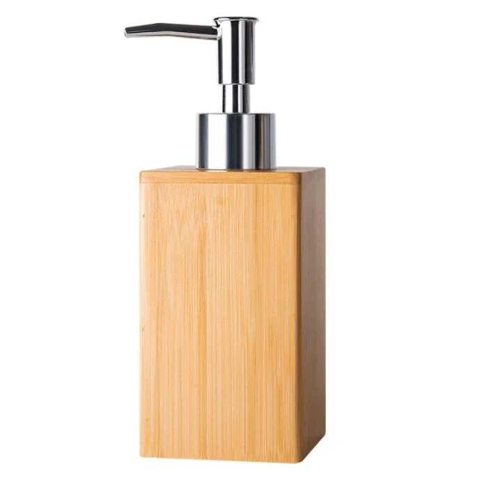 Bamboo Bathroom Accessories Bamboo Soap Dispensor Bathroom Set