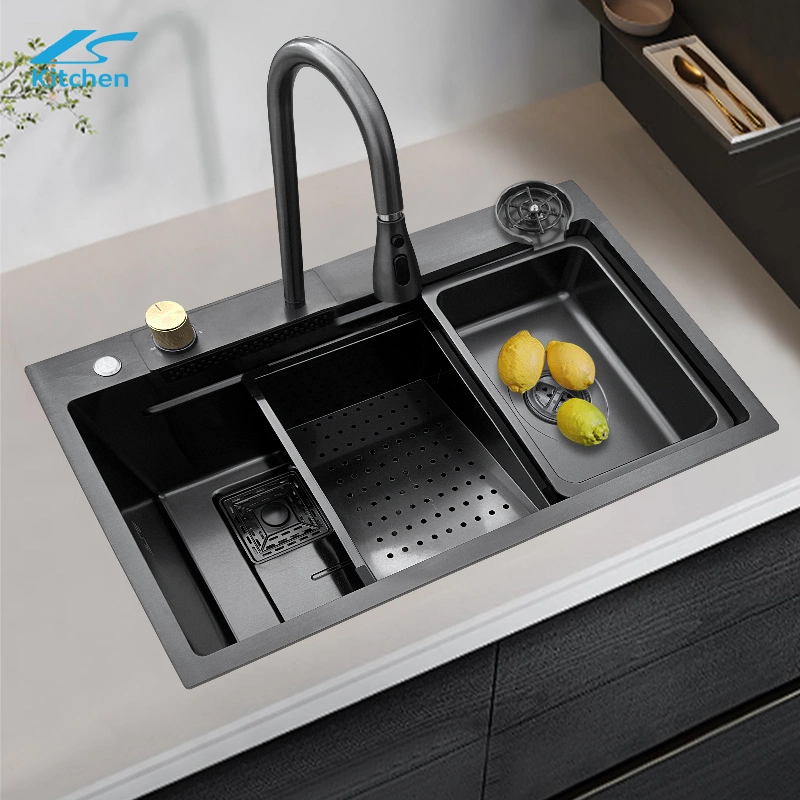 Foshan Stainless Steel Sinks Multi-Fuctional Waterfall Kitchen Sink