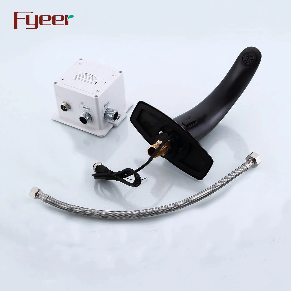 Fyeer Oil Rubbered Bronze Automatic Sensor Tap for Cold Water