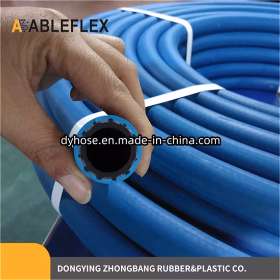 Compresor multiusos flexible de 20 bar con refuerzo textil de alta calidad Manguera de goma para aire Manguera de goma